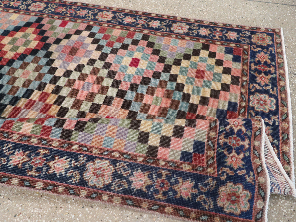 Vintage Turkish Anatolian Gallery Carpet, No.23826 - Staging