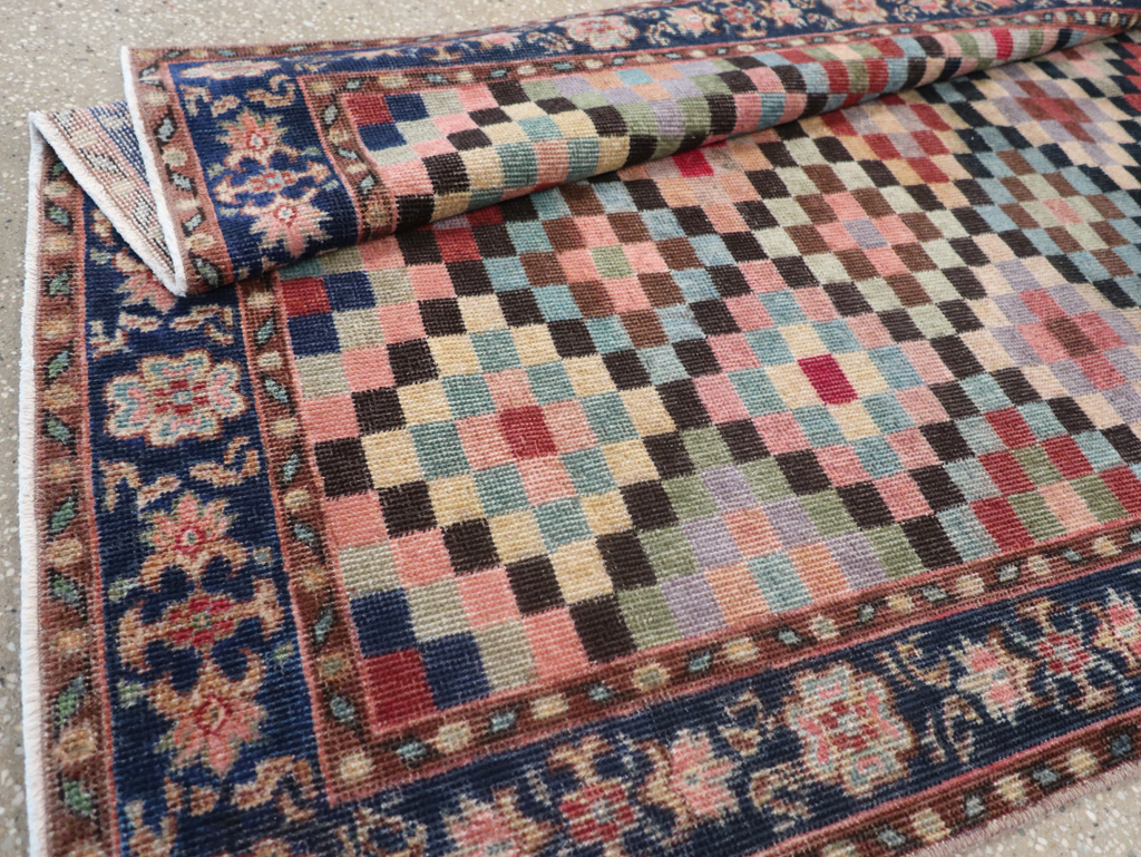 Vintage Turkish Anatolian Gallery Carpet, No.23826 - Staging