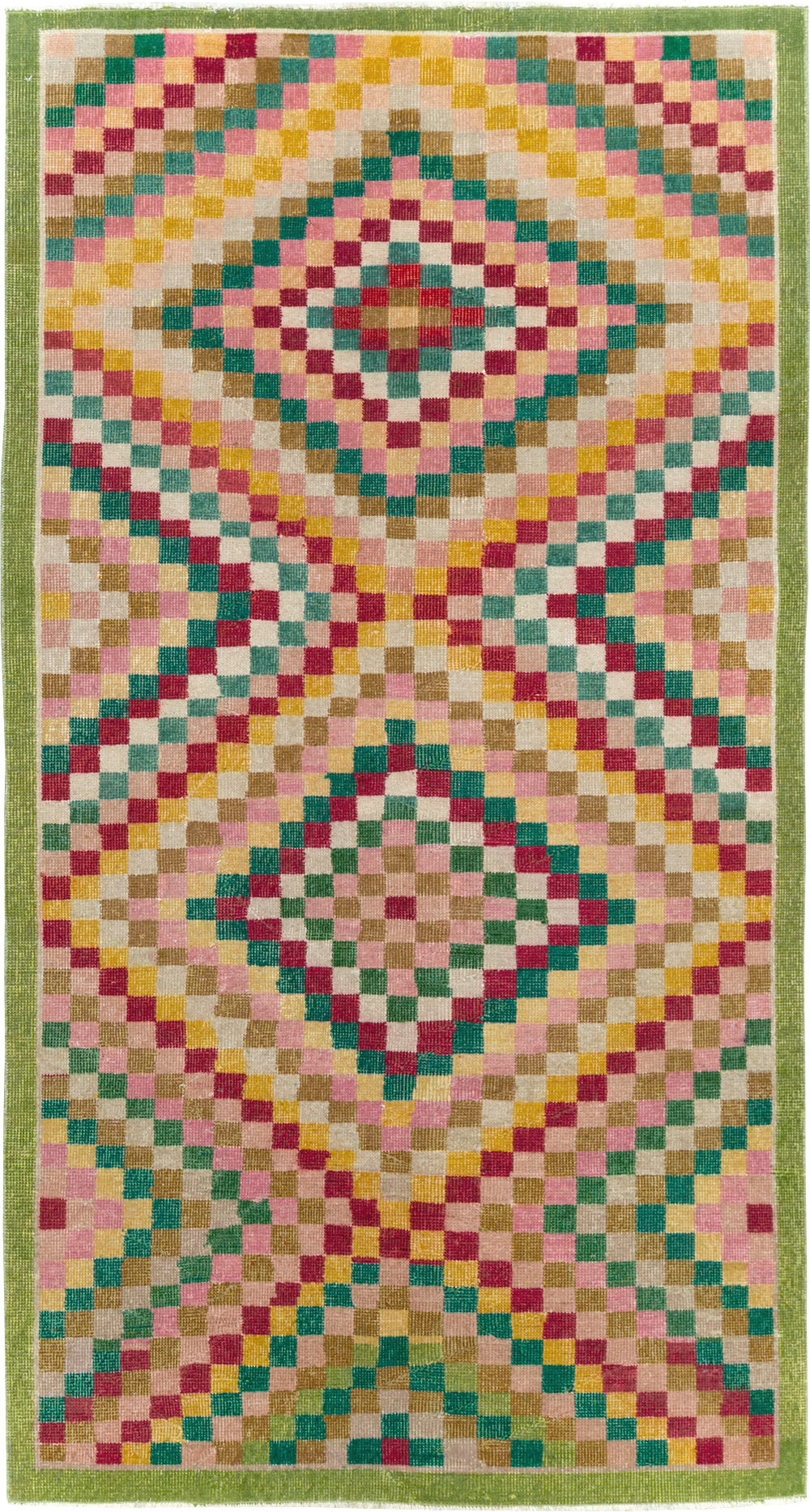 Vintage Anatolian Deco Rug, No.23829 - Staging