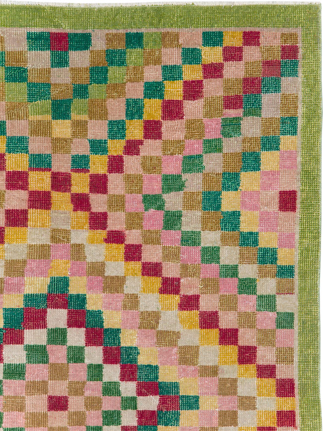 Vintage Anatolian Deco Rug, No.23829 - Staging