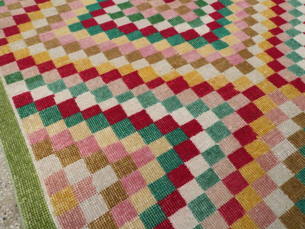 Vintage Anatolian Deco Rug, No.23829 - Staging