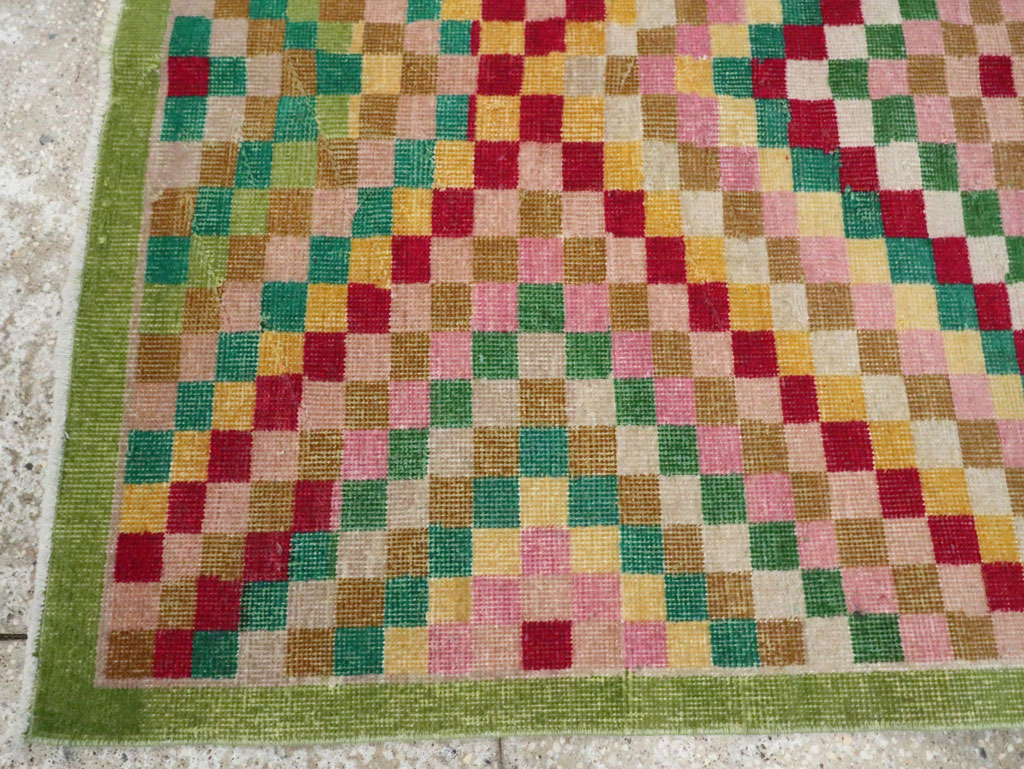 Vintage Anatolian Deco Rug, No.23829 - Staging