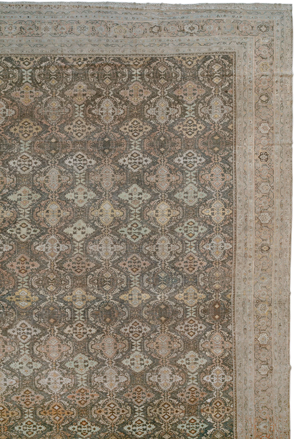 Antique Persian Mahal Oversize Carpet, No.23845 - Staging