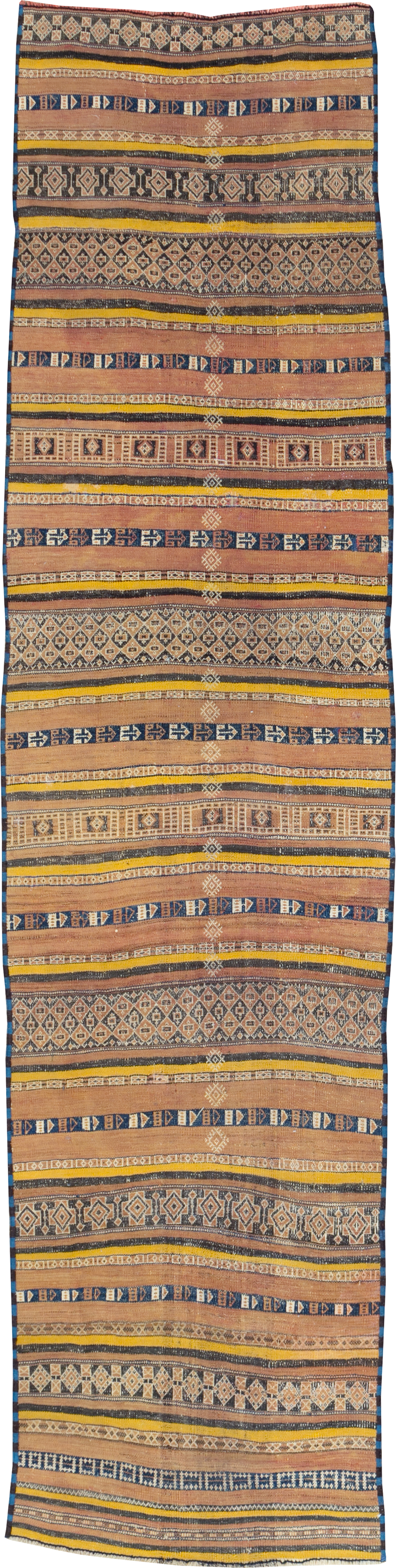 Vintage Persian Flatweave Kilim Runner, No.23856 - Staging