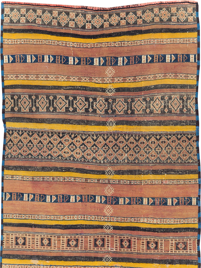Vintage Persian Flatweave Kilim Runner, No.23856 - Staging