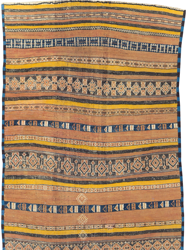 Vintage Persian Flatweave Kilim Runner, No.23856 - Staging