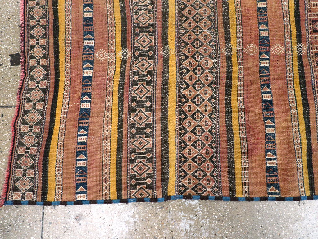 Vintage Persian Flatweave Kilim Runner, No.23856 - Staging