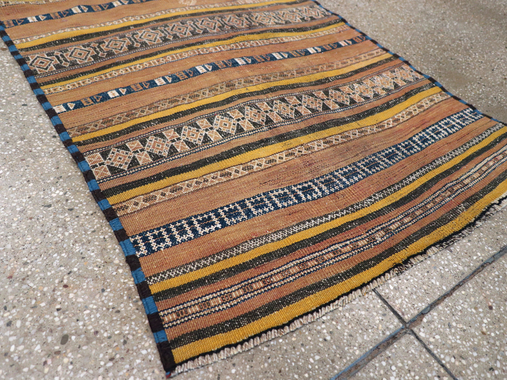 Vintage Persian Flatweave Kilim Runner, No.23856 - Staging