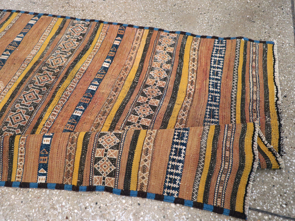 Vintage Persian Flatweave Kilim Runner, No.23856 - Staging