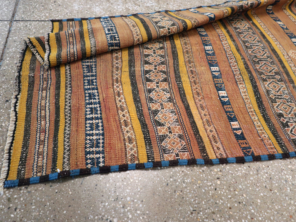 Vintage Persian Flatweave Kilim Runner, No.23856 - Staging