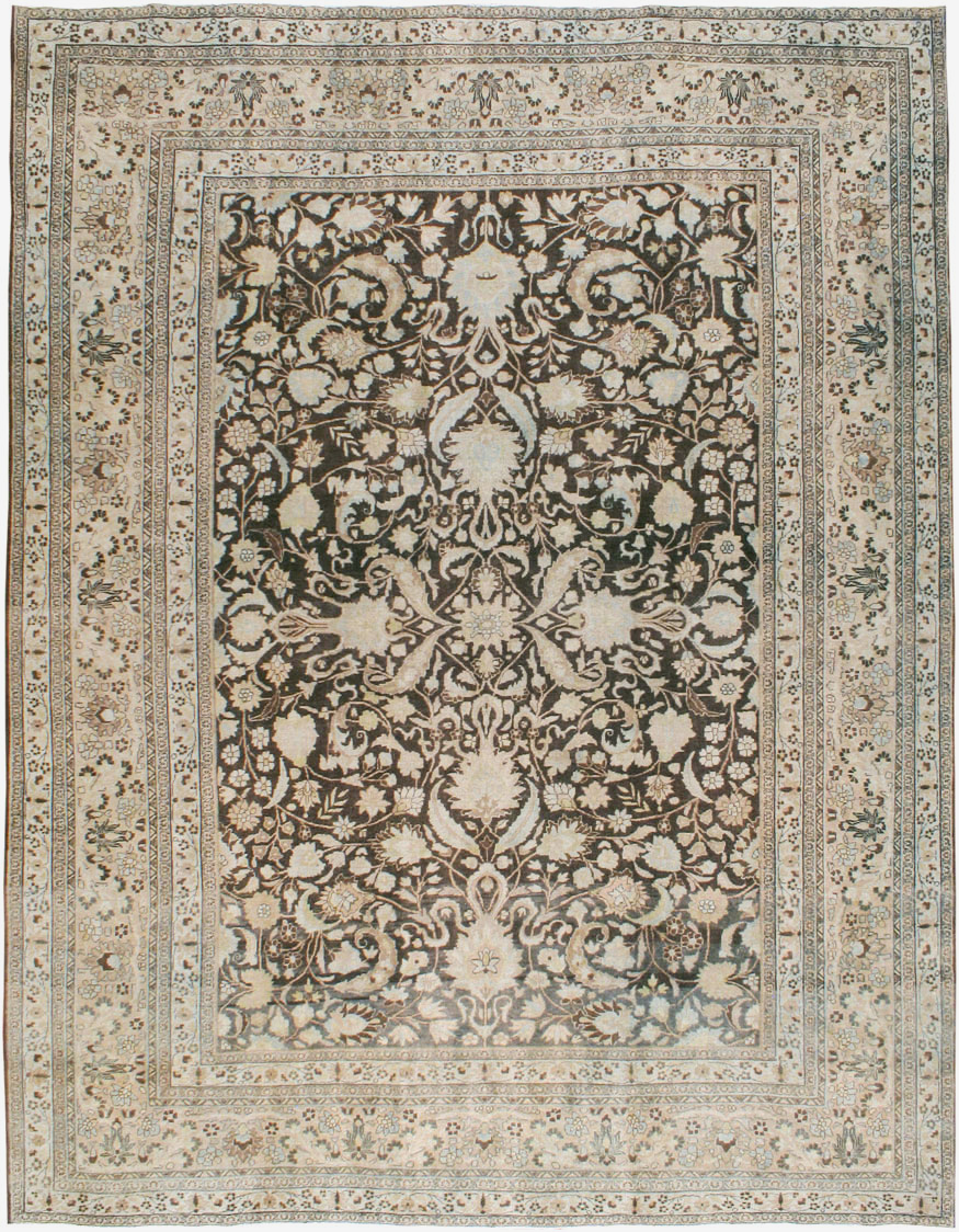 Antique Persian Mashad Carpet, No.23869 - Staging