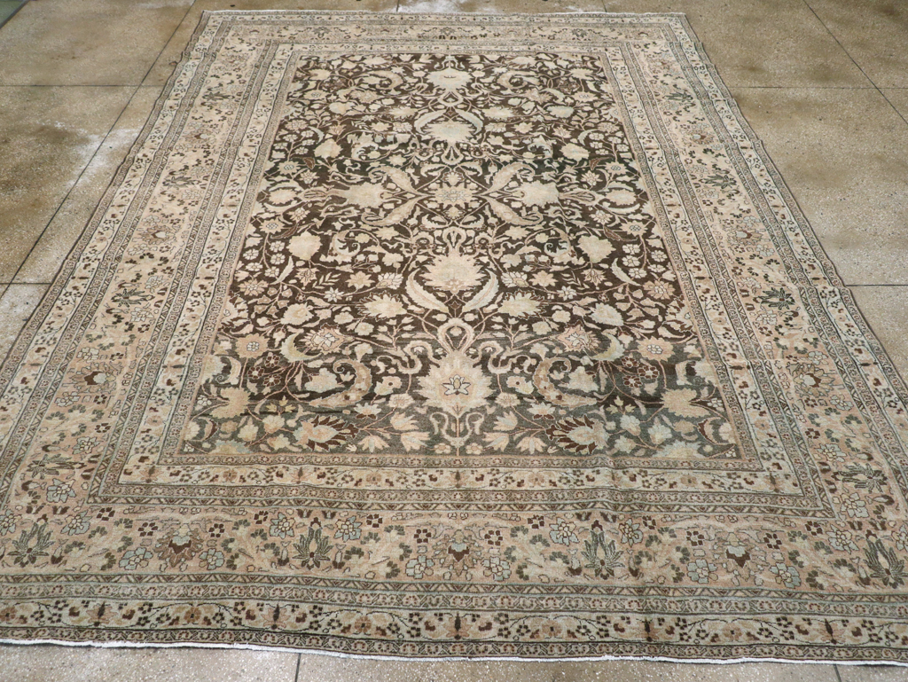 Antique Persian Mashad Carpet, No.23869 - Staging