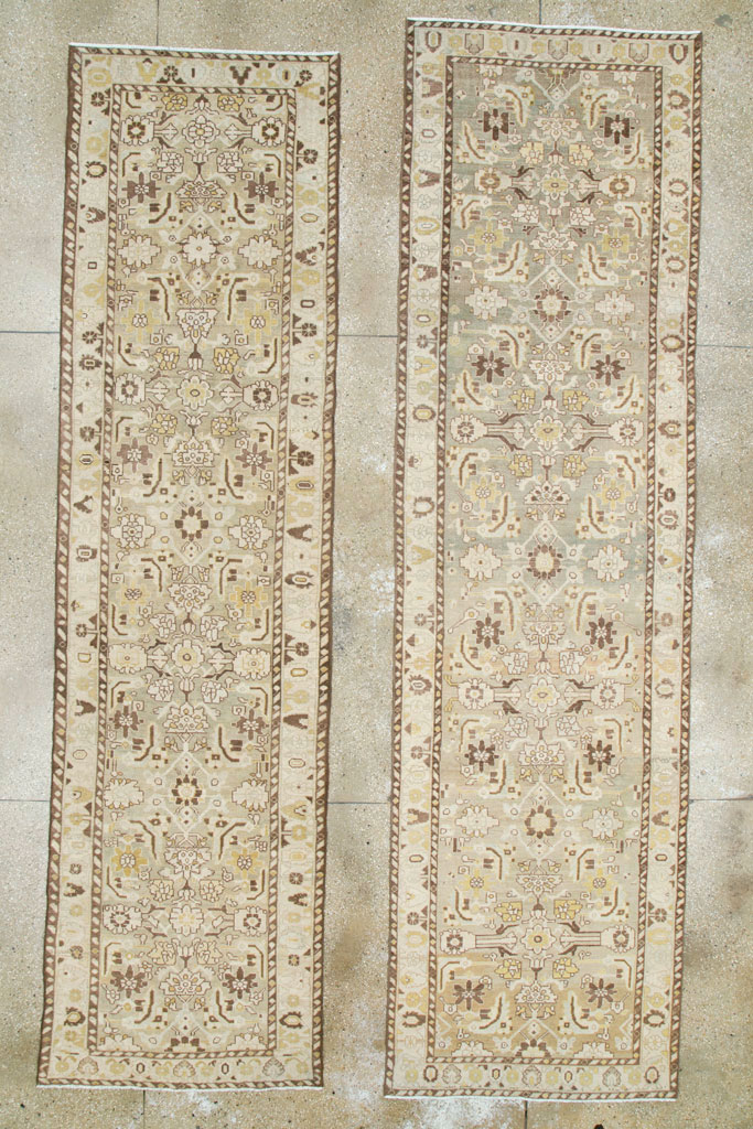 Vintage Persian Malayer Runner (Pair: 1 of 2), No.23877 - Staging