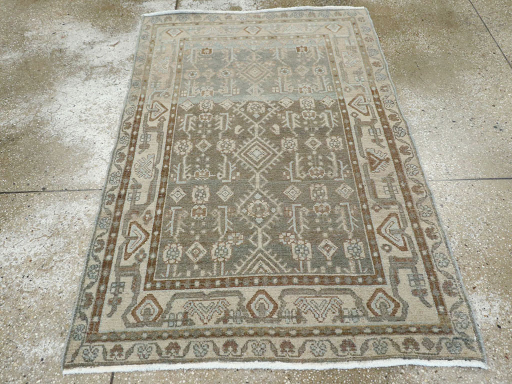 Vintage Persian Malayer Rug, No.23879 - Staging