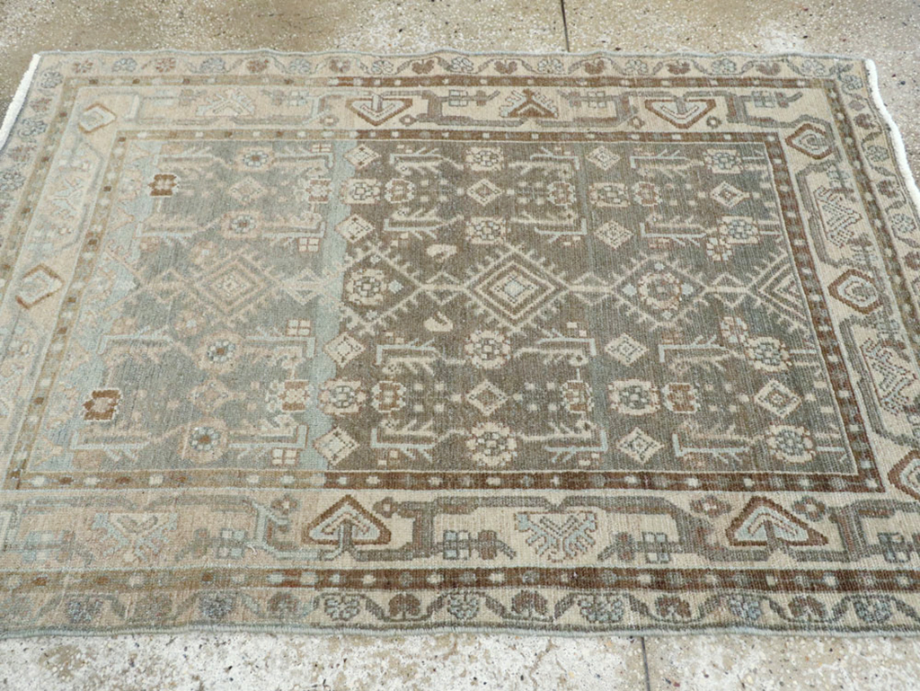 Vintage Persian Malayer Rug, No.23879 - Staging