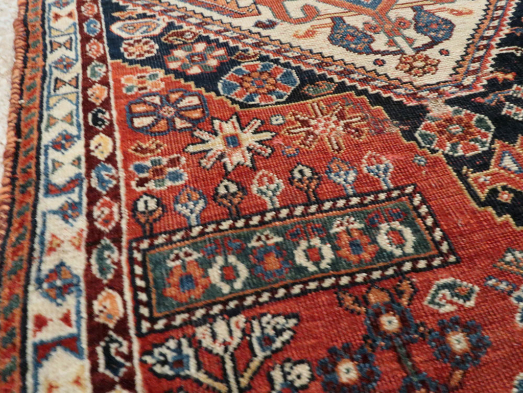 Antique Persian Afshar Sampler Rug, No.23895 - Staging