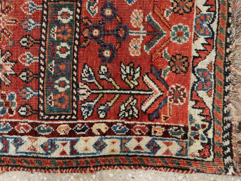 Antique Persian Afshar Sampler Rug, No.23895 - Staging