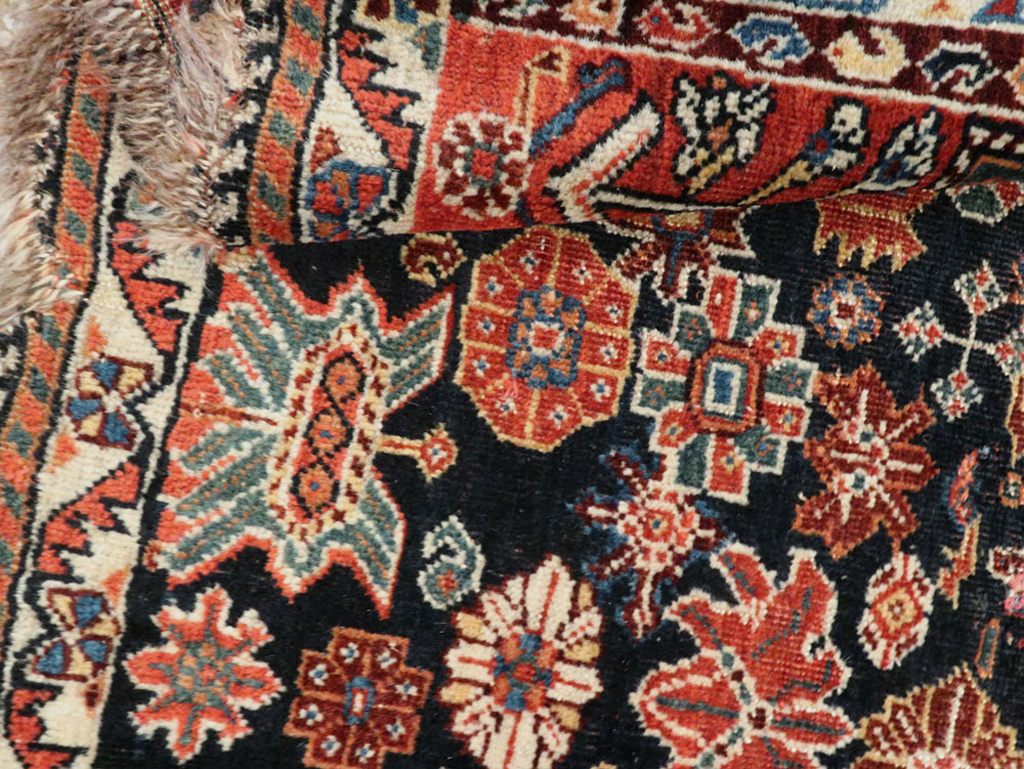 Antique Persian Afshar Sampler Rug, No.23895 - Staging