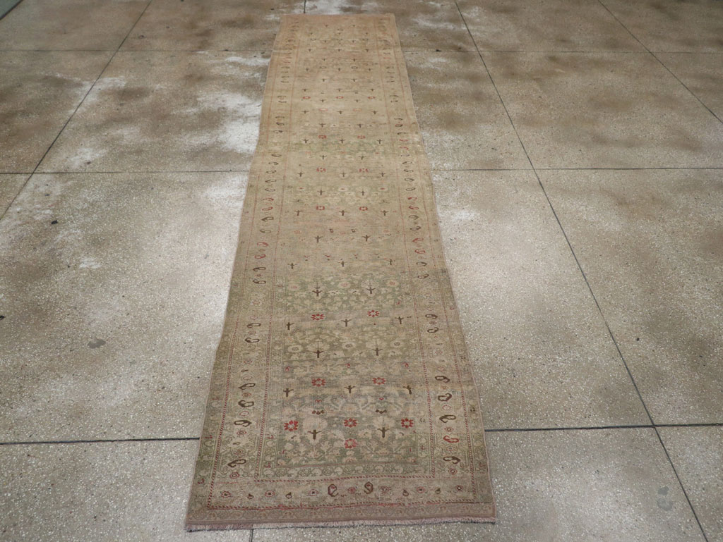 Antique Persian Bidjar Runner, No.23903 - Staging