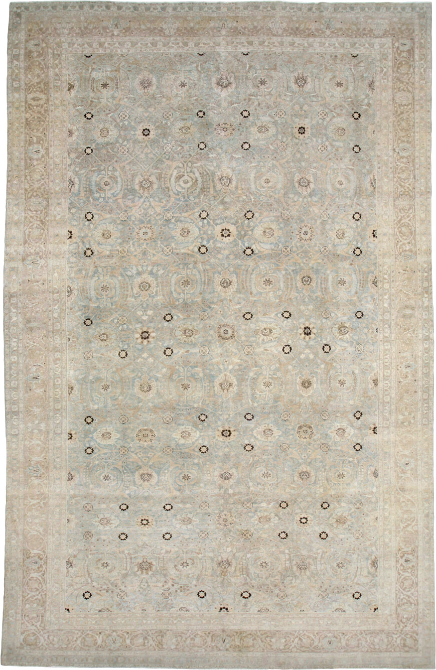Antique Tabriz Persian Carpet, No.23907 - Staging