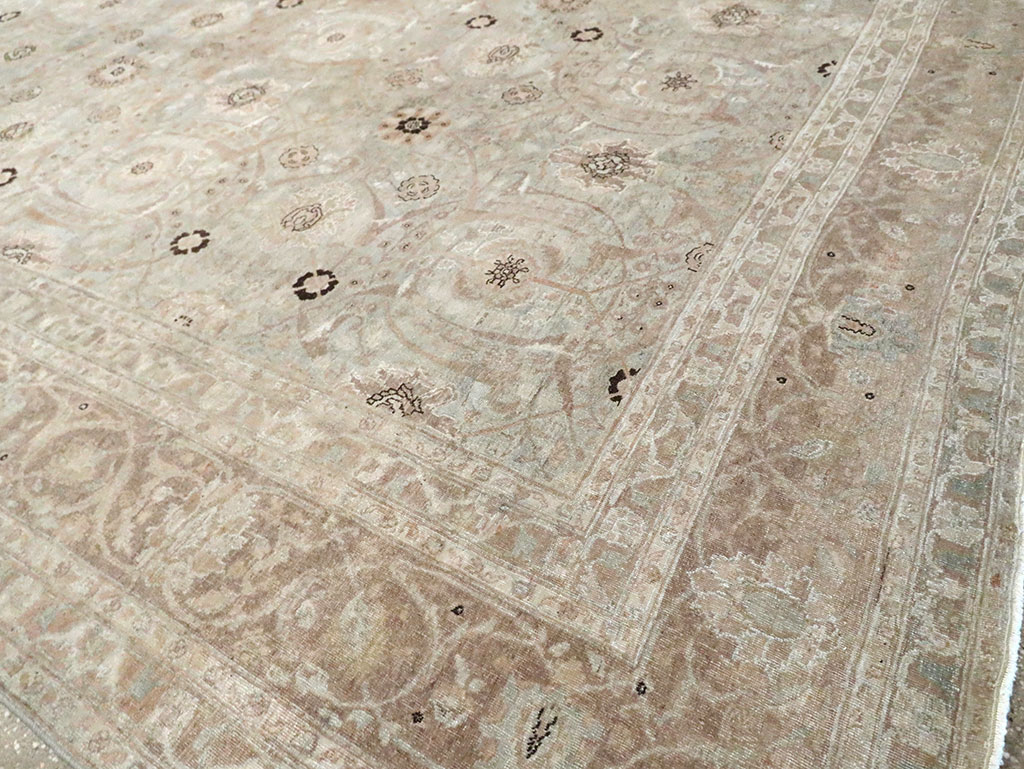 Antique Tabriz Persian Carpet, No.23907 - Staging
