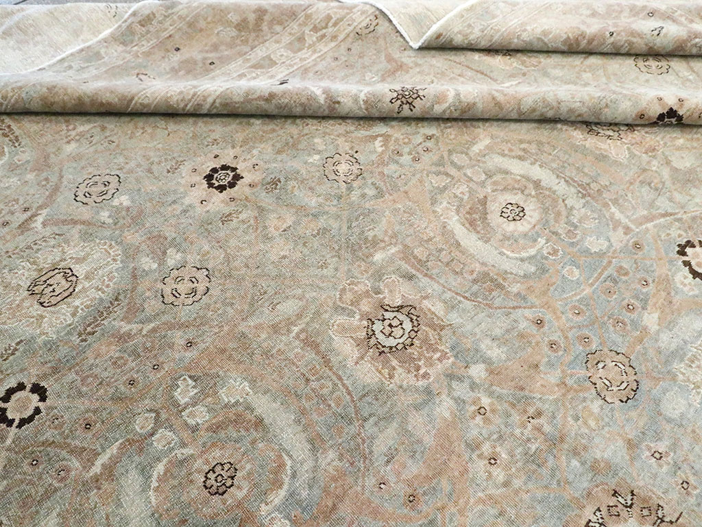 Antique Tabriz Persian Carpet, No.23907 - Staging