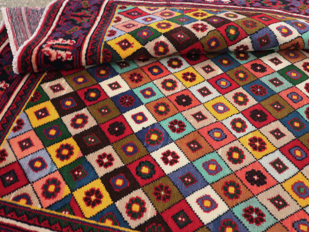 Vintage Persian Joshegan Rug, No.23916 - Staging