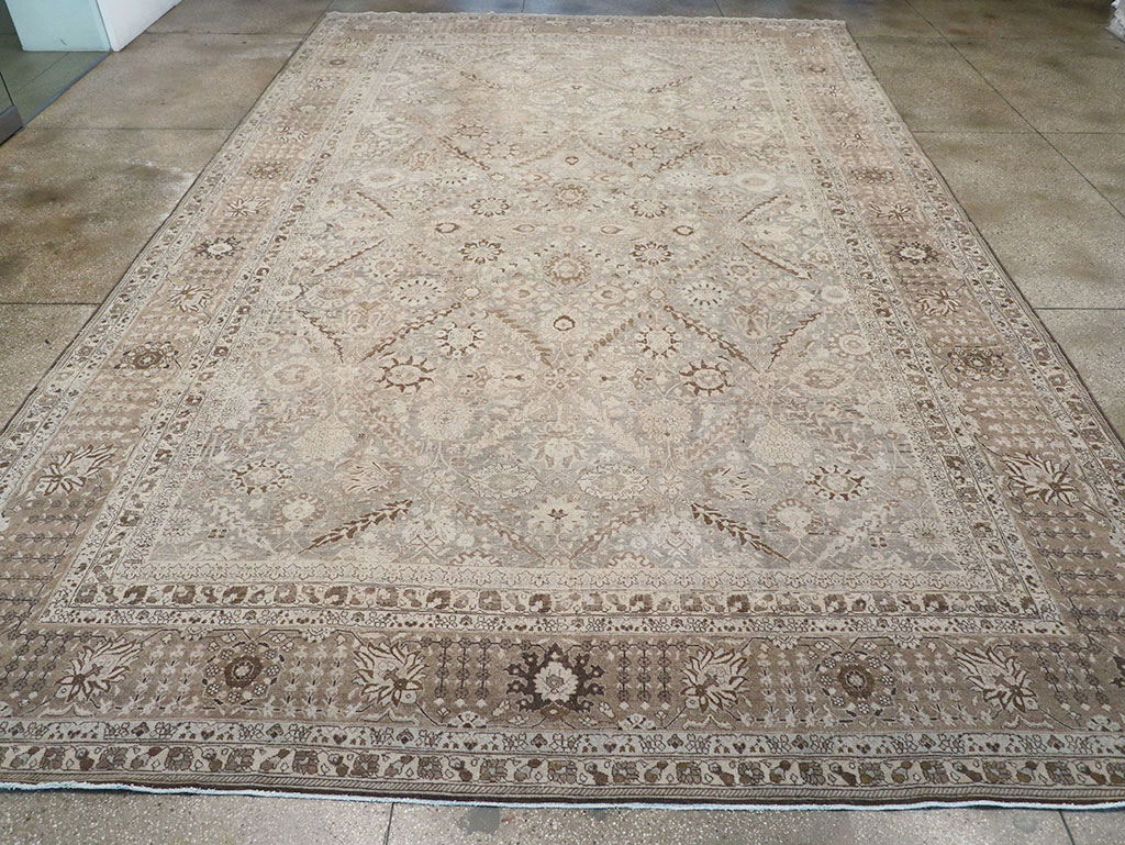 Antique Persian Tabriz Large Carpet, No.23918 - Staging