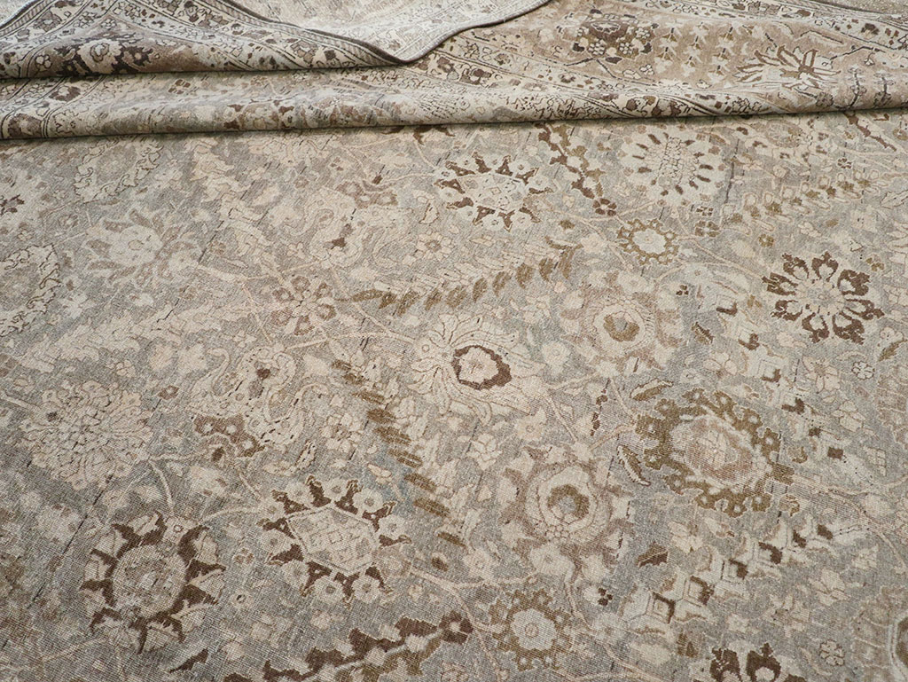 Antique Persian Tabriz Large Carpet, No.23918 - Staging
