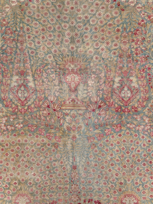 Antique Persian Lavar Kerman Gallery Carpet, No.23919 - Staging