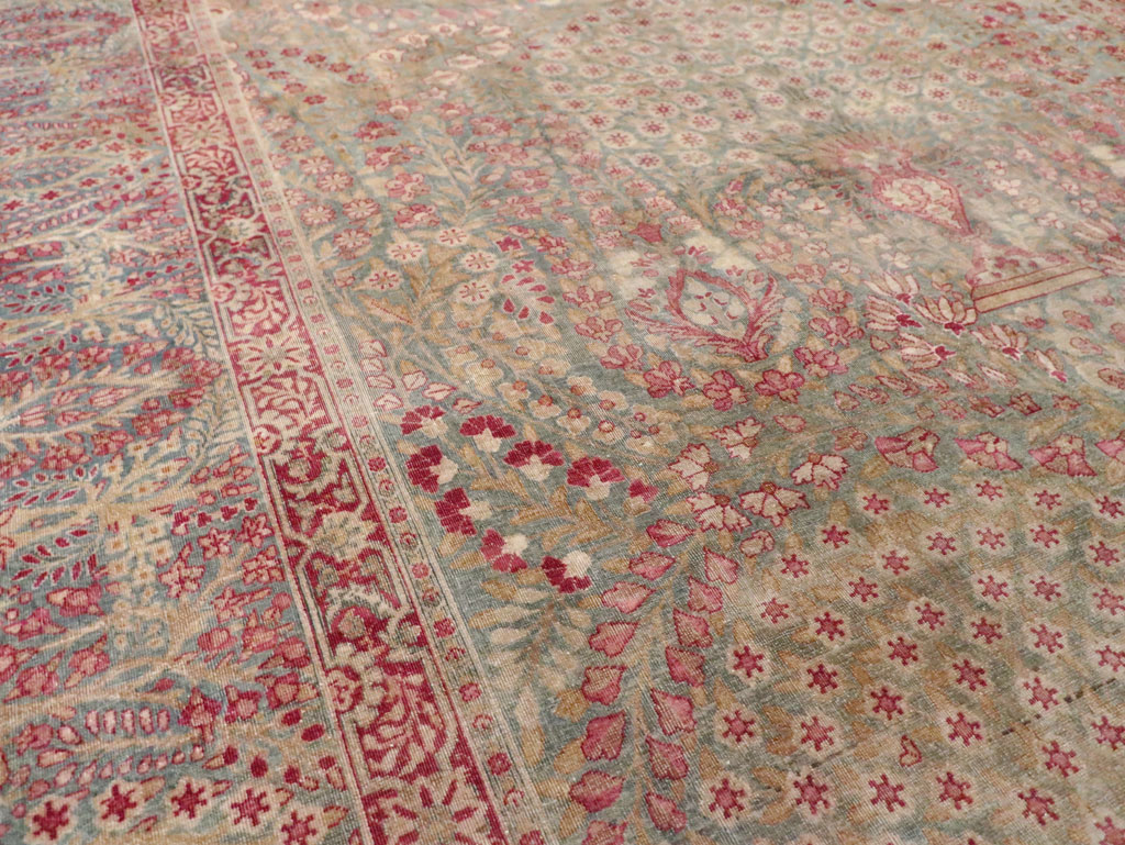 Antique Persian Lavar Kerman Gallery Carpet, No.23919 - Staging