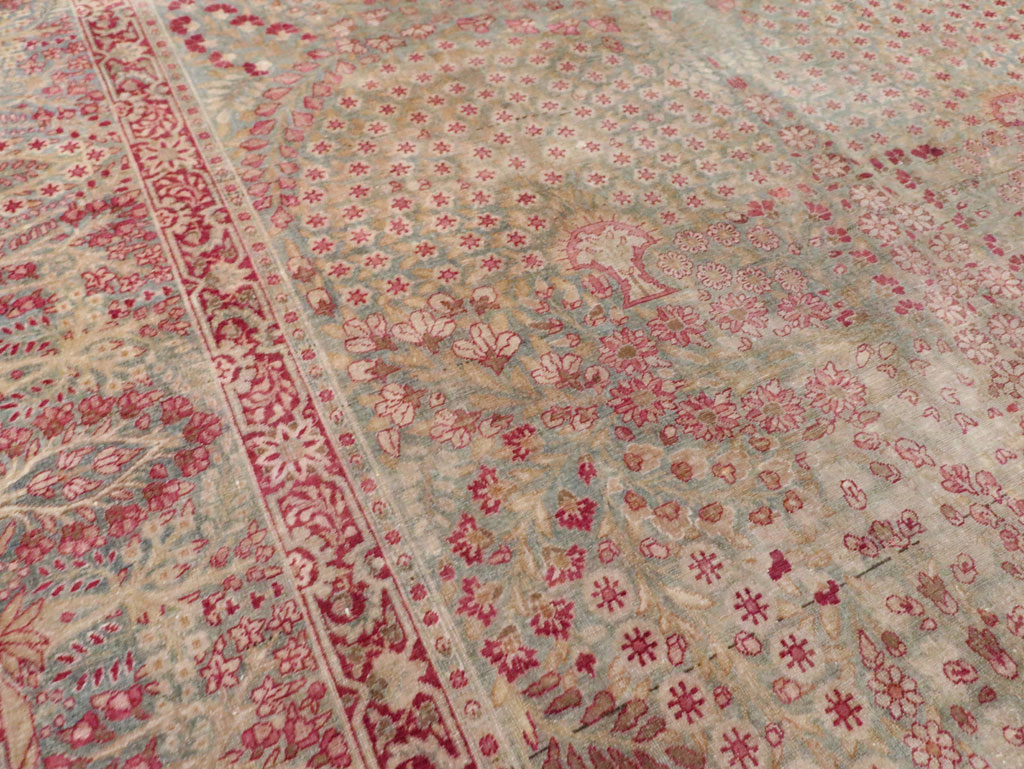 Antique Persian Lavar Kerman Gallery Carpet, No.23919 - Staging
