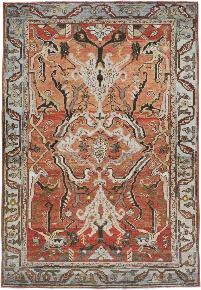 Antique Persian Malayer Rug, No.23930 - Staging