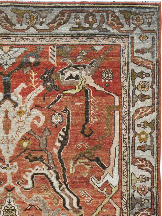 Antique Persian Malayer Rug, No.23930 - Staging