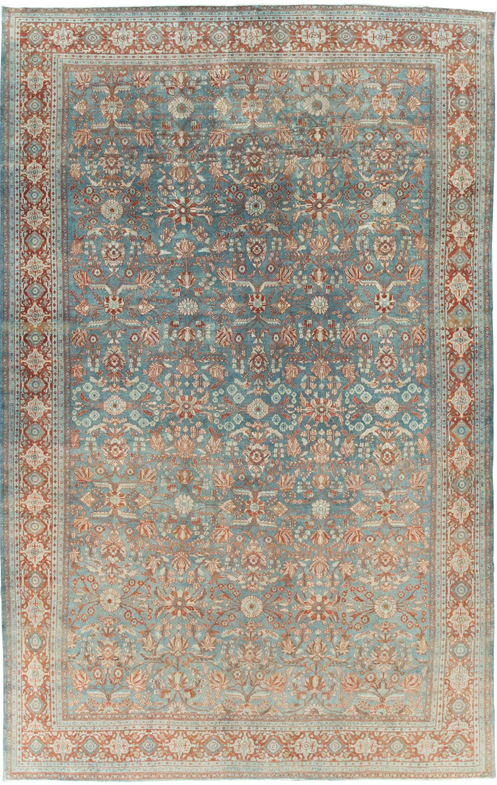 Antique Persian Bibikabad Oversize Carpet, No.23937 - Staging