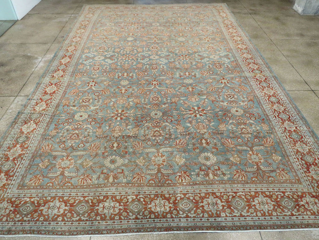 Antique Persian Bibikabad Oversize Carpet, No.23937 - Staging