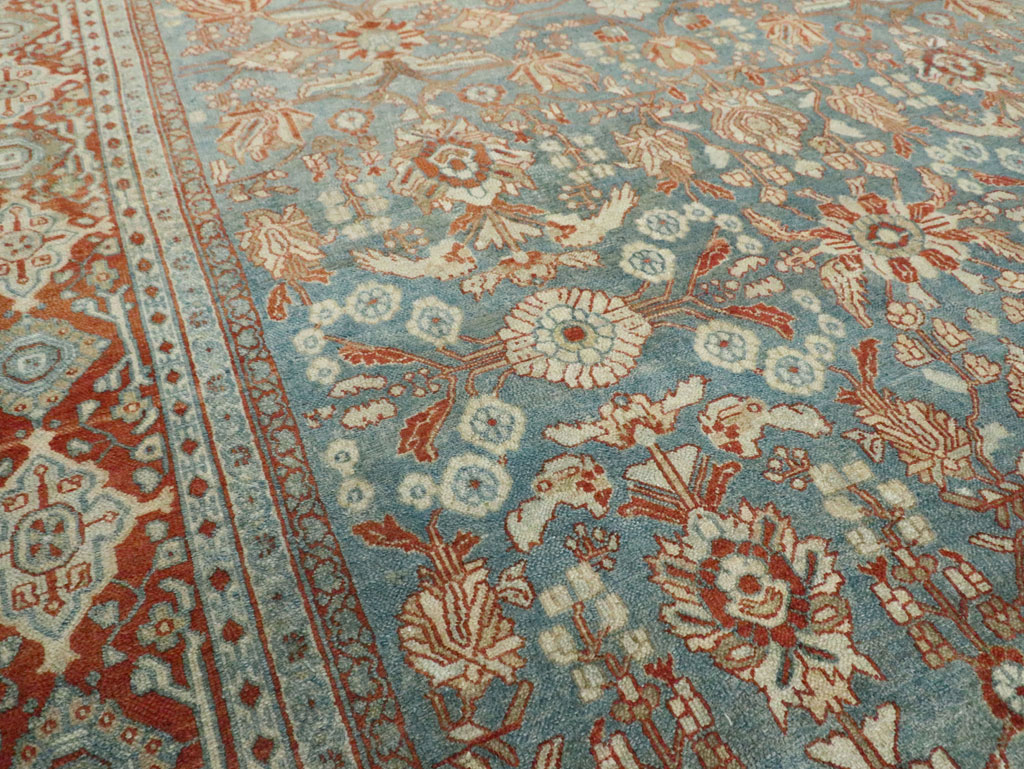 Antique Persian Bibikabad Oversize Carpet, No.23937 - Staging