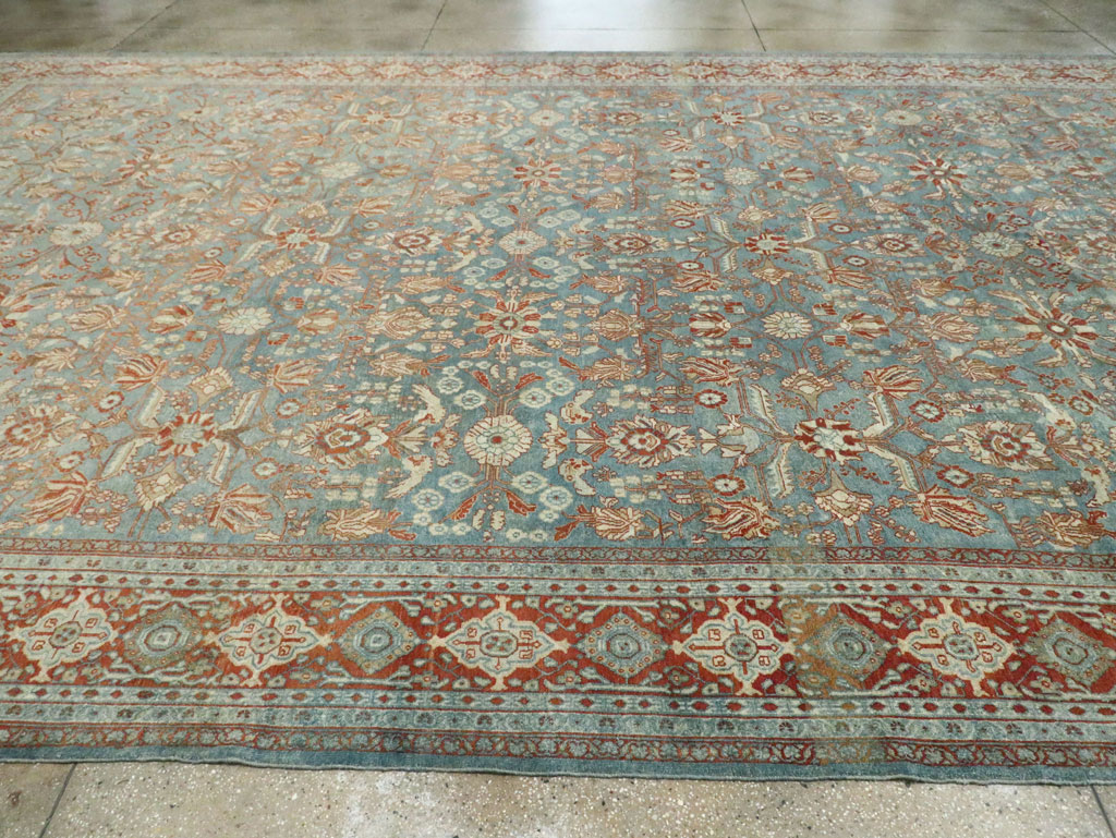 Antique Persian Bibikabad Oversize Carpet, No.23937 - Staging