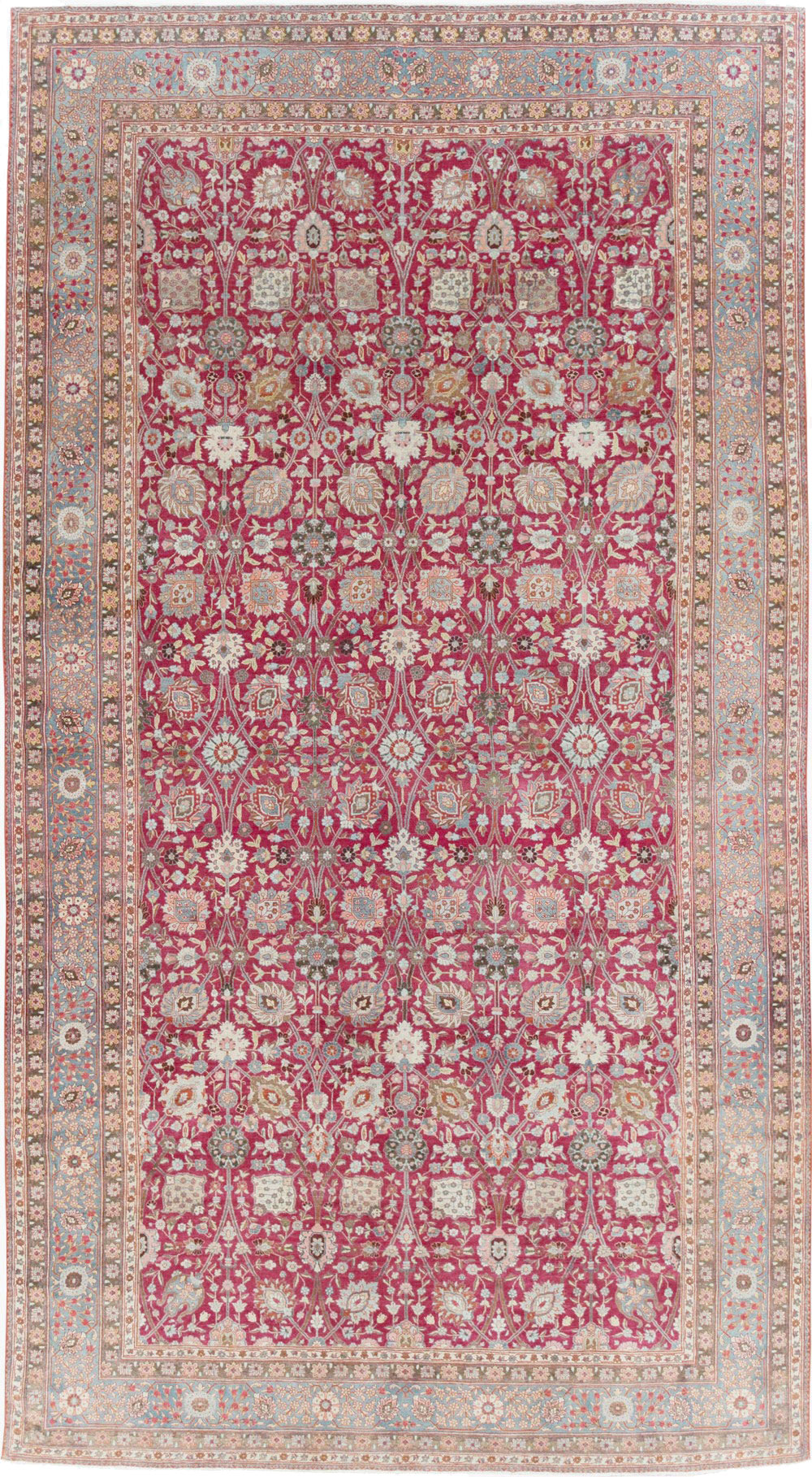 Antique Persian Tabriz Carpet, No.23942 - Staging