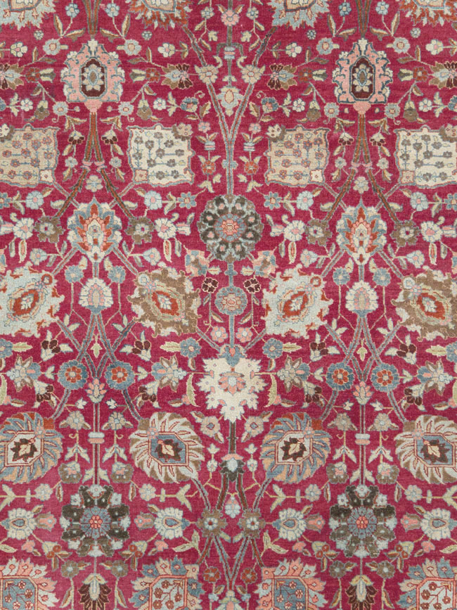 Antique Persian Tabriz Carpet, No.23942 - Staging