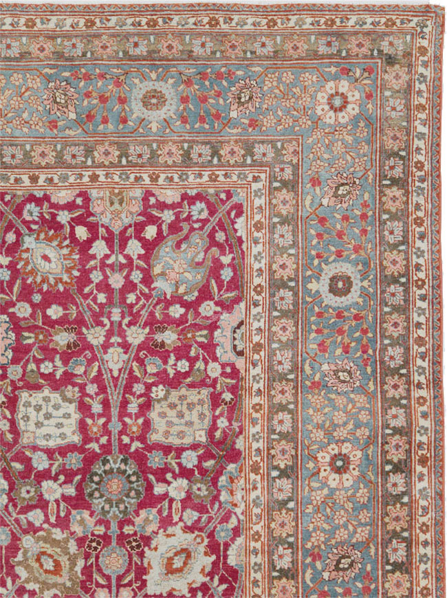 Antique Persian Tabriz Carpet, No.23942 - Staging