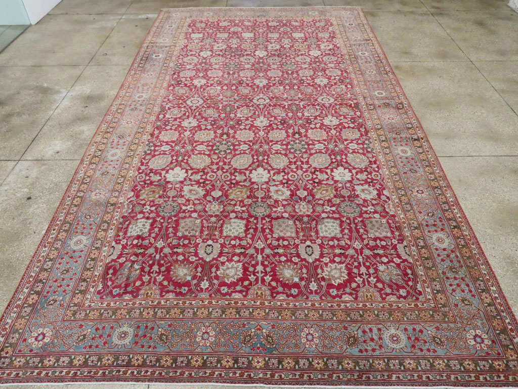 Antique Persian Tabriz Carpet, No.23942 - Staging