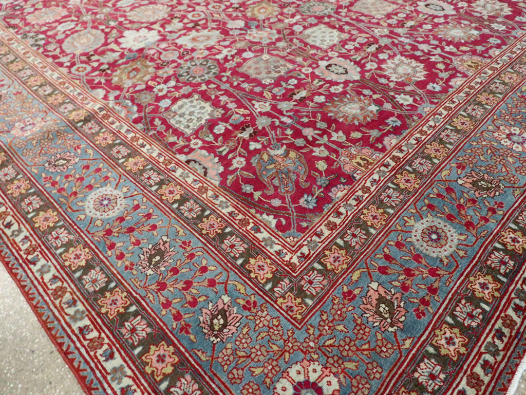 Antique Persian Tabriz Carpet, No.23942 - Staging
