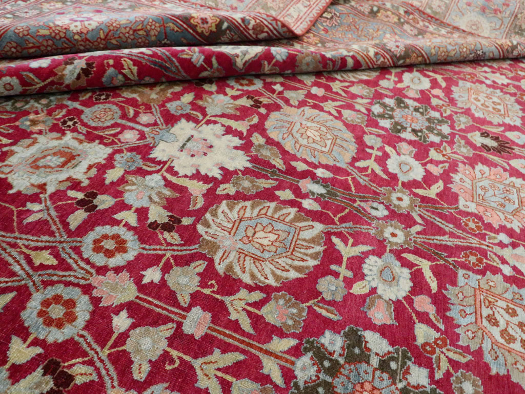 Antique Persian Tabriz Carpet, No.23942 - Staging