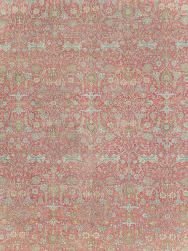 Antique Persian Tabriz Carpet, No.23943 - Staging
