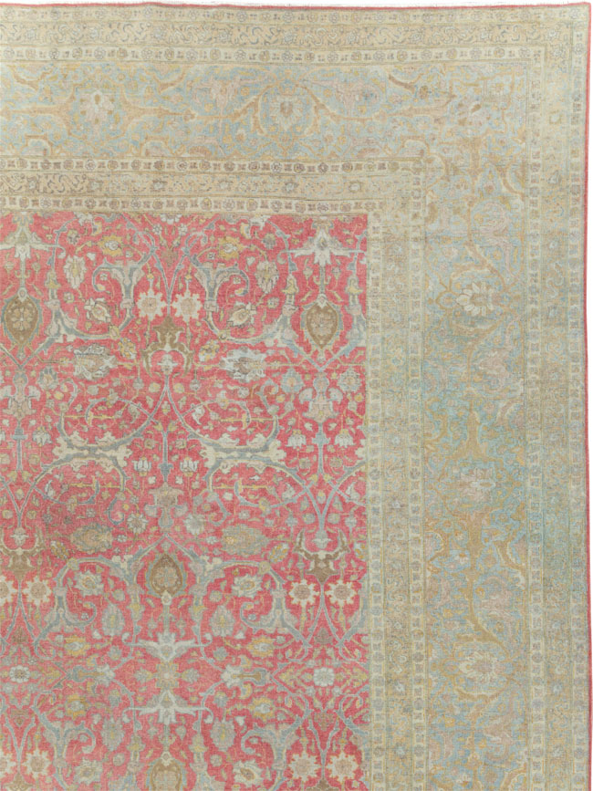 Antique Persian Tabriz Carpet, No.23943 - Staging