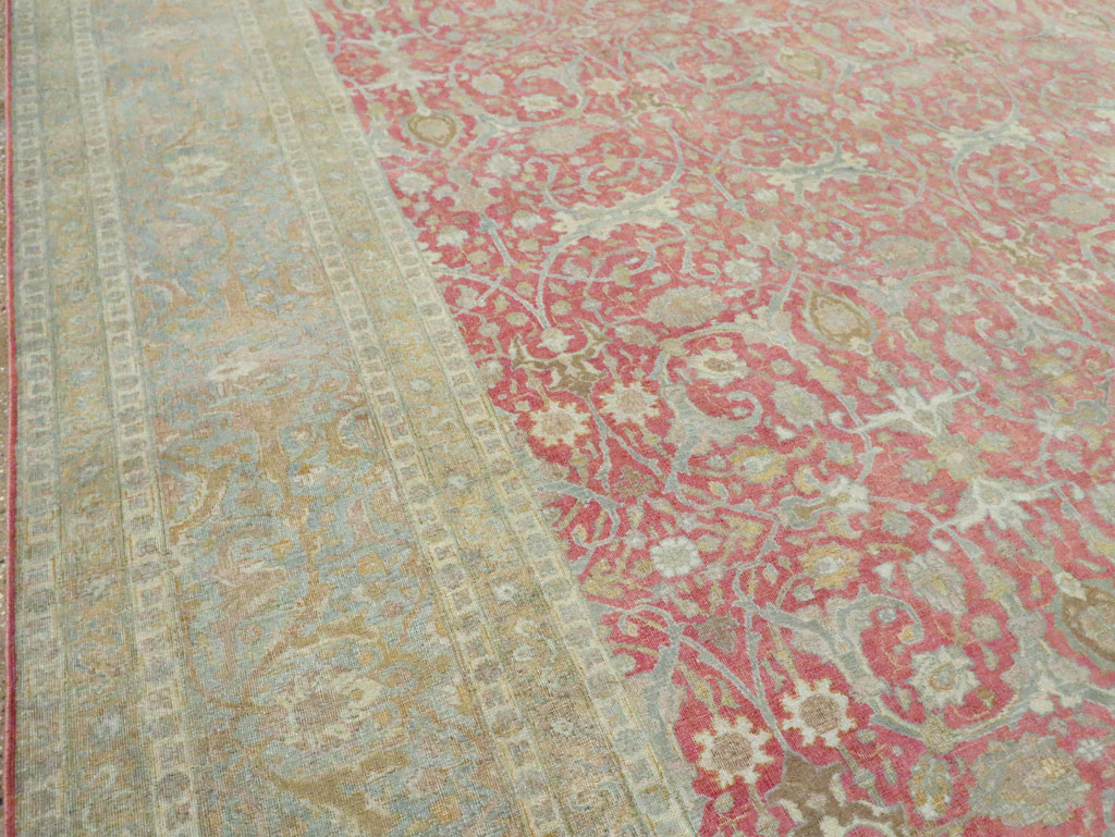 Antique Persian Tabriz Carpet, No.23943 - Staging