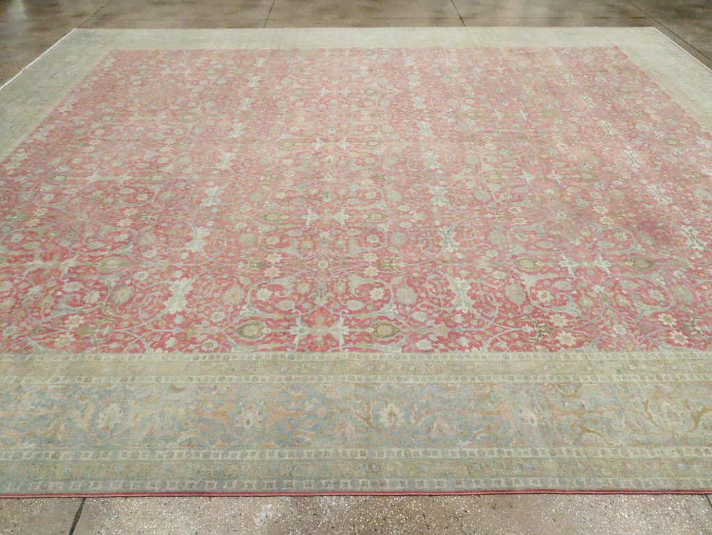 Antique Persian Tabriz Carpet, No.23943 - Staging