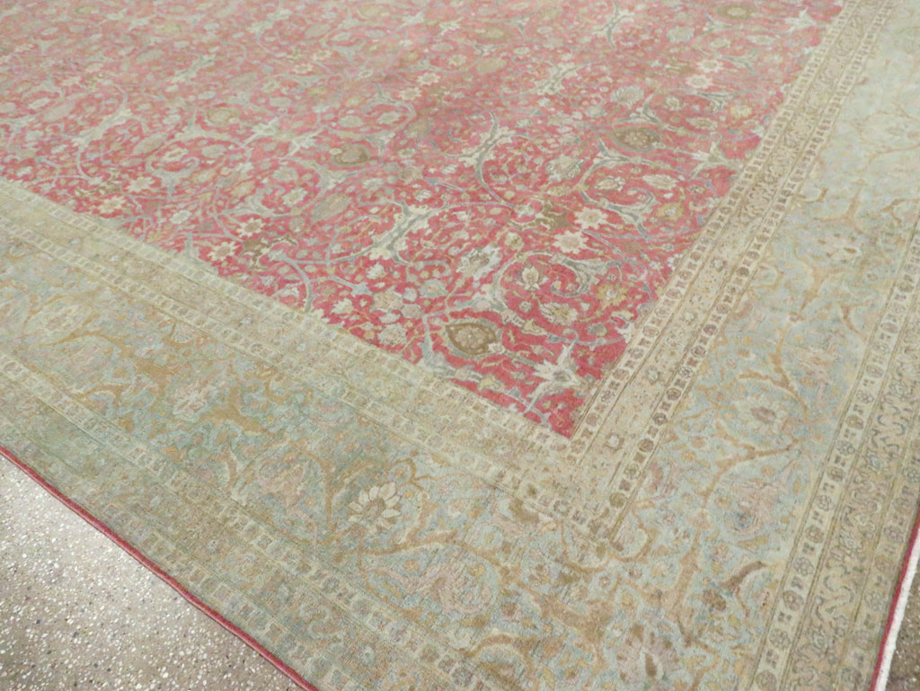 Antique Persian Tabriz Carpet, No.23943 - Staging