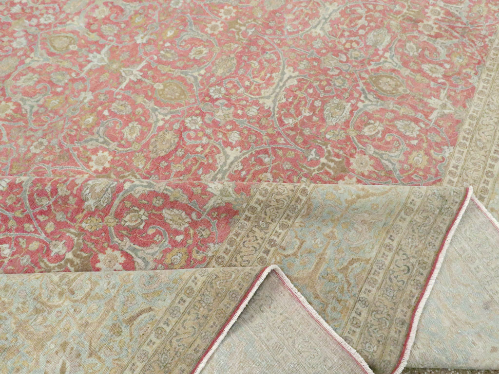 Antique Persian Tabriz Carpet, No.23943 - Staging